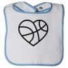 Infant Contrast Trim Terry Bib Thumbnail