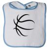 Infant Contrast Trim Terry Bib Thumbnail