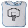 Infant Contrast Trim Terry Bib Thumbnail