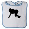 Infant Contrast Trim Terry Bib Thumbnail