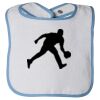 Infant Contrast Trim Terry Bib Thumbnail