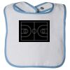 Infant Contrast Trim Terry Bib Thumbnail