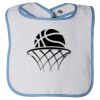 Infant Contrast Trim Terry Bib Thumbnail