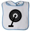 Infant Contrast Trim Terry Bib Thumbnail