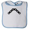 Infant Contrast Trim Terry Bib Thumbnail