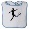 Infant Contrast Trim Terry Bib Thumbnail