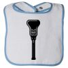 Infant Contrast Trim Terry Bib Thumbnail