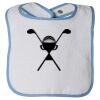 Infant Contrast Trim Terry Bib Thumbnail
