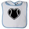 Infant Contrast Trim Terry Bib Thumbnail