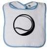 Infant Contrast Trim Terry Bib Thumbnail