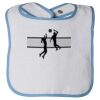 Infant Contrast Trim Terry Bib Thumbnail