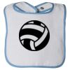 Infant Contrast Trim Terry Bib Thumbnail