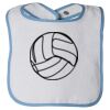 Infant Contrast Trim Terry Bib Thumbnail