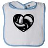 Infant Contrast Trim Terry Bib Thumbnail