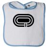 Infant Contrast Trim Terry Bib Thumbnail