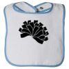 Infant Contrast Trim Terry Bib Thumbnail
