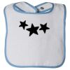 Infant Contrast Trim Terry Bib Thumbnail
