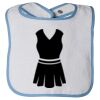 Infant Contrast Trim Terry Bib Thumbnail
