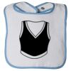 Infant Contrast Trim Terry Bib Thumbnail