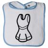 Infant Contrast Trim Terry Bib Thumbnail