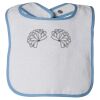 Infant Contrast Trim Terry Bib Thumbnail