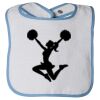 Infant Contrast Trim Terry Bib Thumbnail