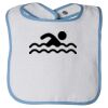 Infant Contrast Trim Terry Bib Thumbnail