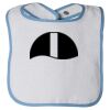 Infant Contrast Trim Terry Bib Thumbnail