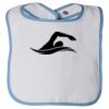 Infant Contrast Trim Terry Bib Thumbnail