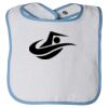 Infant Contrast Trim Terry Bib Thumbnail