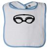 Infant Contrast Trim Terry Bib Thumbnail