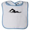 Infant Contrast Trim Terry Bib Thumbnail