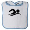 Infant Contrast Trim Terry Bib Thumbnail