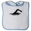 Infant Contrast Trim Terry Bib Thumbnail