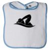 Infant Contrast Trim Terry Bib Thumbnail