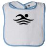 Infant Contrast Trim Terry Bib Thumbnail
