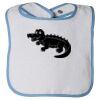 Infant Contrast Trim Terry Bib Thumbnail