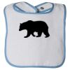 Infant Contrast Trim Terry Bib Thumbnail