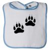 Infant Contrast Trim Terry Bib Thumbnail