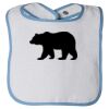 Infant Contrast Trim Terry Bib Thumbnail