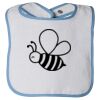 Infant Contrast Trim Terry Bib Thumbnail
