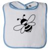 Infant Contrast Trim Terry Bib Thumbnail
