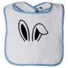 Infant Contrast Trim Terry Bib Thumbnail