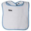 Infant Contrast Trim Terry Bib Thumbnail