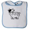 Infant Contrast Trim Terry Bib Thumbnail