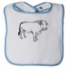 Infant Contrast Trim Terry Bib Thumbnail