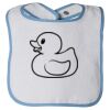 Infant Contrast Trim Terry Bib Thumbnail