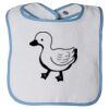 Infant Contrast Trim Terry Bib Thumbnail