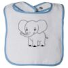 Infant Contrast Trim Terry Bib Thumbnail