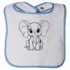 Infant Contrast Trim Terry Bib Thumbnail